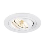 SLV New Tria 75 Faretti Aluminium Bianca Il Giro 8.3W 750lm 38D - 930 Luce Calda -  | Ritaglio 75mm -  Miglior Resa Cromatica - Dimmerabile 