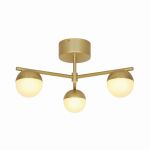 Nordlux Contina Luce da soffitto Metallo Ottone | Adatto per 3x G9