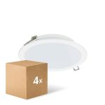 Confezione Multipack 4x Philips Downlight LED Ledinaire DN065B Metallo Bianca 19W 2000lm 110D - 830-840-865 CCT | 225mm - Ritaglio 200mm - IP20
