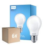 Confezione Multipack 6x Philips Corepro LED Bulbo E27 Pera Ghiaccio 8.5W 1055lm - 840 Bianco Freddo - Sostitutiva 75W