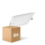 Confezione Multipack 6x Ledvance Downlight LED Slim Piazza SQ210 18W 1530lm 120D - 840 Bianco Freddo 