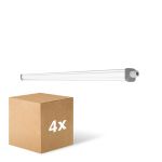 Confezione Multipack 4x Ledvance Stagna LED Stagna Slimvalue 36W 4000lm - 840 Bianco Freddo | 120cm 