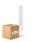 Confezione Multipack 10x Ledvance Dulux-S LED 4W - 830 Luce Calda -  | 2-Pin - Sostitutiva 9W