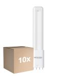 Confezione Multipack 10x Noxion Lucent PL-L LED 7.9W 1000lm - 840 Bianco Freddo | 4-Pin - Sostitutiva 18W