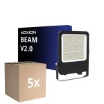 Confezione Multipack 5x Noxion Proiettore LED Beam V2.0 40-100W 5600-14000lm 90D - 830-840-865 CCT | IP66 - Simmetrico