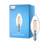 Philips Corepro LED Candela E14 Filamento Chiara 4.3W 470lm - 840 Bianco Freddo | Sostitutiva 40W