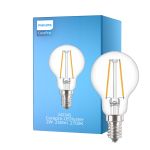 Philips Corepro LED Lustre E14 Sferica Filamento Chiara 2W 250lm - 827 Bianco Molto Caldo | Sostitutiva 25W