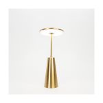 Eglo Lampada Da Tavolo Piccola Acciaio Oro 2W 270lm - 824-830-840 CCT | IP54 - Touch Dimmerabile - USB-C