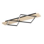 Eglo Luce da soffitto Boyal Legna Nero, Marrone 13W 1750lm - 830 Luce Calda - 