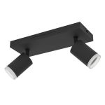 Eglo Connect.Z Smart Soffitto Faretti Melitello-Z Acciaio Nero 7.4W 1100lm - 827-865 Regolabile Bianca + RGB | Dimmerabile