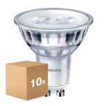 Confezione Multipack 10x Philips Corepro LED Faretti GU10 PAR16 3.5W 265lm 36D - 830 Luce Calda | Sostitutiva 35W