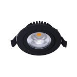 Noxion LED Inclinabile Slim Spot Nero 6W 550lm - 930 Luce Calda | Ritaglio 75mm - IP54 - Miglior resa cromatica 