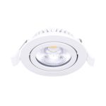 Noxion LED Inclinabile Slim Faretti Bianca Il Giro 6W 520lm 60D - 927 Bianco Molto Caldo | 85mm - IP54 - Dimmerabile - Miglior Resa Cromatica