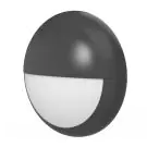 Noxion Bulkhead LED Pro V2 12/16/20W 2400lm - 830-840-865 CCT | 325mm - IP65 - Sensore di Movimento e Luce + Palpebra Il Anello Nero