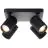Brilliant Marty Luce da soffitto Aluminium Sabbioso Nero 20W 1400lm - 830 Luce Calda -  | Incl. 4x GU10