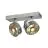 SLV Kalu Faretti Aluminium Grigio Il Giro | Adatto per 2x GU10 (AR111) 