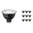 Confezione Multipack 10x Philips Master LED Faretti GU5.3 MR16 7.5W 485lm 36D - 927 Bianco Molto Caldo | Miglior resa cromatica - Dimmerabile - Sostitutiva 50W