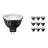 Confezione Multipack 10x Philips Master LED Faretti GU5.3 MR16 6.7W 410lm 10D - 927 Bianco Molto Caldo | Miglior resa cromatica - Dimmerabile - Sostitutiva 35W