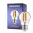 Noxion Lucent Lustre LED E27 Sferica Filamento Chiara 4.5W 470lm - 827 Bianco Molto Caldo | Dimmerabile - Sostitutiva 40W