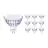 Confezione Multipack 10x Philips Master Value LED Faretti GU5.3 MR16 5.8W 450lm 36D - 927 Bianco Molto Caldo | Miglior resa cromatica - Dimmerabile - Sostitutiva 35W