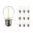 Confezione Multipack 10x Noxion Lucent LED E27 Sferica Filamento Chiara 1.4W 136LM - 827 Bianco Molto Caldo | Sostitutiva 15W