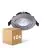 Confezione Multipack 10x Noxion LED Inclinabile Slim Faretti Argento Il Giro 6W 550lm 60D - 927 Bianco Molto Caldo | 85mm - IP54 - Dimmerabile - Miglior Resa Cromatica