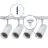 Bright Choice Set completo 1-Fase Rail 1 Metro Bianca | incl. 4x Faretti + GU10 2700K 3W Dimmerabile + Tappo Di Chiusura, Connettore di Alimentazione