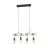 Eglo Luce Pendente Townshend Acciaio Legna Nero Marrone | IP20 - Adatto per 4x E27 