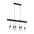 Eglo Luce Pendente Townshend Acciaio Nero | IP20 - Adatto per 6x E27 
