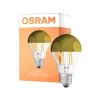 Osram Classic LED E27 Pera Filamento Mirror Oro 4W 400lm - 827 Bianco Molto Caldo | Sostitutiva 35W