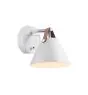 DFTP by Nordlux Strap 15 Luce Da Parete Metallo e Leather Bianca | Adatto per GU10