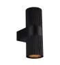Nordlux Kyklop Luce Da Parete Aluminium Nero Up & Down | Adatto per 2x GU10