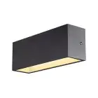 SLV Sitra L Up/Down Luce Da Parete Aluminium Grigio 24W 3060lm - 830-840 CCT | Esterni - IP65