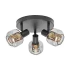 Ledvance LED Decor Faretti Firefly Acciaio Circolare Nero 8.4W 750lm - 827 Bianco Molto Caldo | Dimmerabile