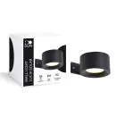 D'Lite Luce Da Parete Lucia Nero 1.5W - 830 Luce Calda -  | IP54 - Solar Batteria - Sensore Di Luce