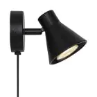 Nordlux Eik Luce Da Parete Metallo Nero | Adatto per 1x GU10