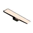 Nordlux Tinia 60 Luce Da Parete Metallo Nero - 24W 1800lm - 930-940 CCT | IP44 - Miglior Resa Cromatica - A 3 Livelli Dimmerabile