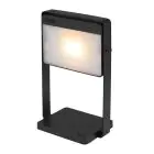 Nordlux Lampada Da Tavolo Saulio Aluminium Nero 3.5W 200lm - 830 Luce Calda -  | IP44 - A 3 Livelli Dimmerabile - Solar