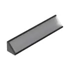 Topmet LED Profilo CABI12 E slide - 1m - Complete set - Nero
