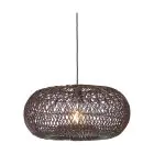 Good&Mojo Luce Pendente Arizona Rattan Burgundy S | Adatto per 1x E27 