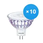 Confezione Multipack 10x Philips Corepro LED Faretti GU5.3 MR16 7W 660lm 36D - 840 Bianco Freddo | Sostitutiva 50W