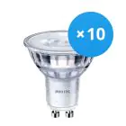 Confezione Multipack 10x Philips Corepro LED Faretti GU10 PAR16 3W 240lm 36D - 840 Bianco Freddo | Dimmerabile - Sostitutiva 35W