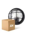 Confezione Multipack 4x D'Lite Luce Da Parete Ecco Nero Il Giro | IP54 - Adatto per 1x E27
