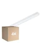 Confezione Multipack 4x Philips Reglette LED CoreLine BN126C 49W 6400lm - 840 Bianco Freddo | 120cm - 1x Cablaggio Entra/Esci