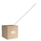 Confezione Multipack 4x Ledvance Stagna LED Stagna Eco Slim 36W 4320lm - 840 Bianco Freddo | 120cm