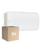 Confezione Multipack 5x Philips LED Sicurezza Ledinaire WL055V Bianca 6W 600lm - 830 Luce Calda -  | 374x150mm - IP65