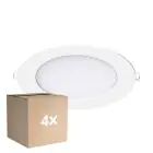 Confezione Multipack 4x Noxion Downlight LED Slim V2.0 12W 1200lm 120D - 830 Luce Calda -  | 170mm - Ritaglio 150mm - IP44 