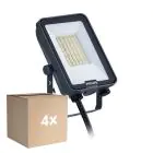 Confezione Multipack 4x Philips Proiettore LED Ledinaire BVP167 20W 2400lm 110D - 830-840-865 CCT | IP65 - Simmetrico