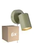 Confezione Multipack 6x Nordlux Explore Luce Da Parete Metallo Verde | Adatto per GU10