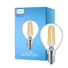 Philips Corepro LED Lustre E14 Sferica Filamento Chiara 6.5W 806lm - 827 Bianco Molto Caldo | Sostitutiva 60W